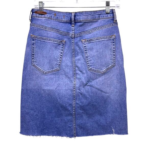 Pilcro Letterpress ANTHRO size 4 denim jean button Women pencil skirt y2k wester - Picture 2 of 10